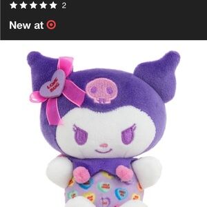 Purple and White Plush Toy